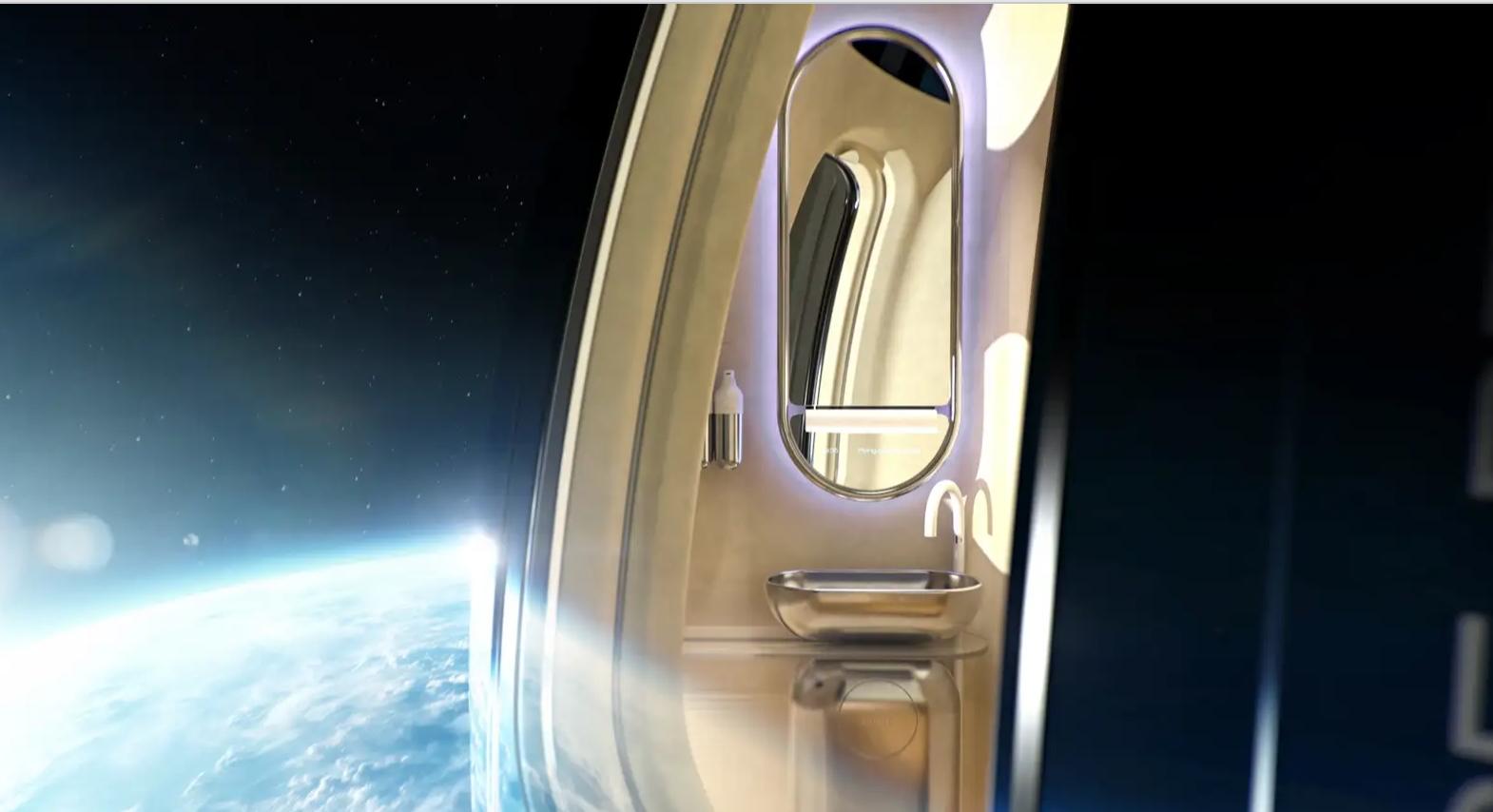 Breakthrough innovation in space travel: Toilets with Earth views in tourist capsules